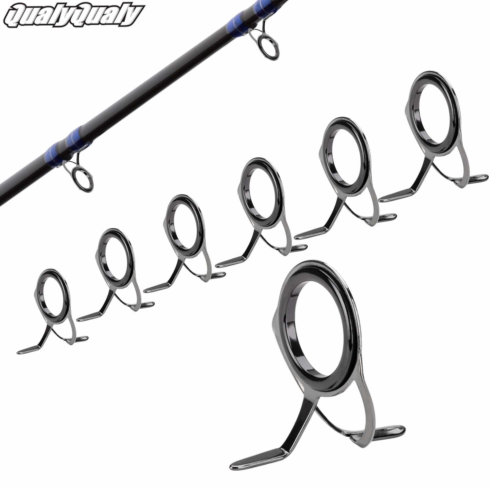 7pcs Fishing Rod Guides Repair - Fishing Rod Building Kit ulasan dan harga