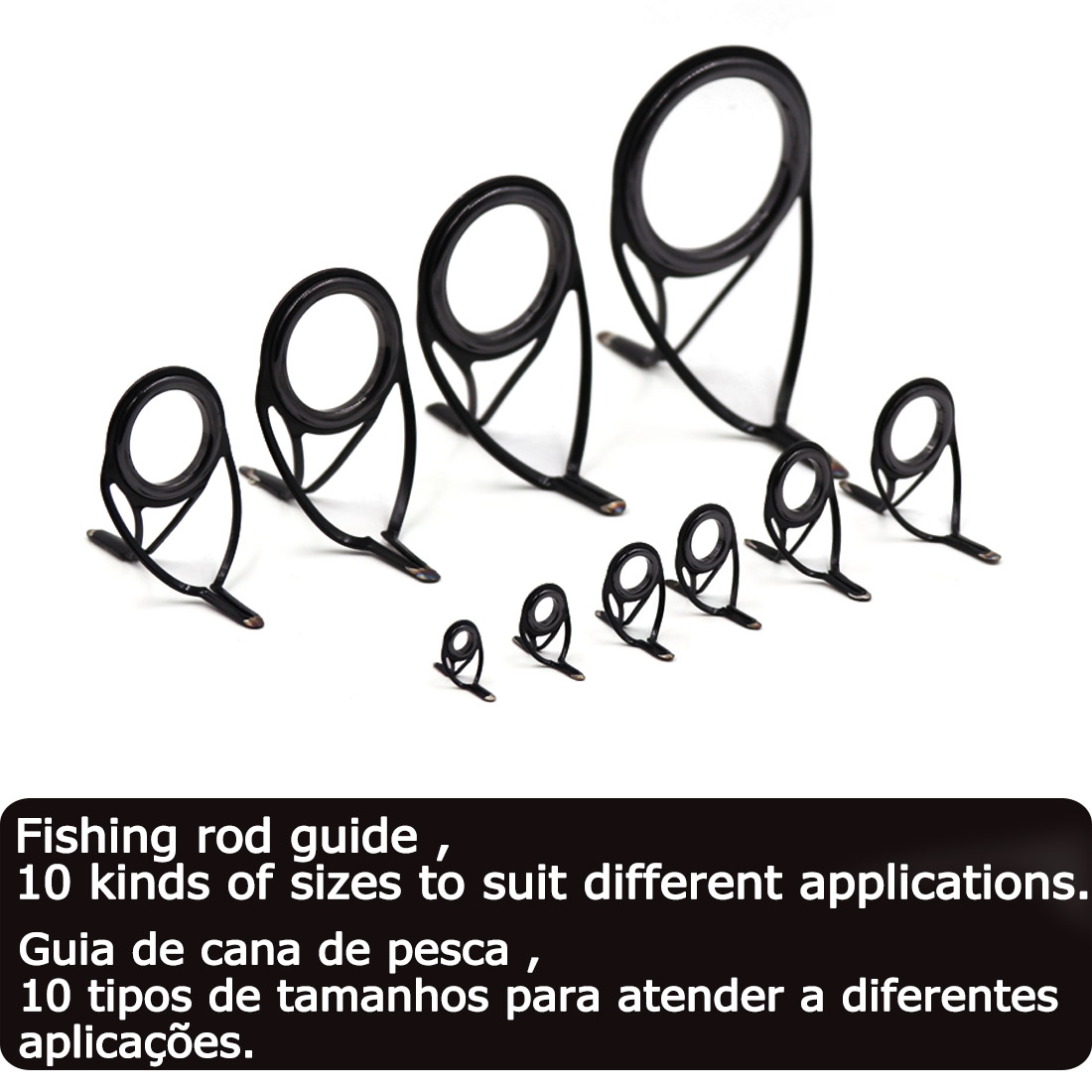 9KM OB Curved Rod Guide Kit 10 - Fishing Rod Spinning ulasan dan harga