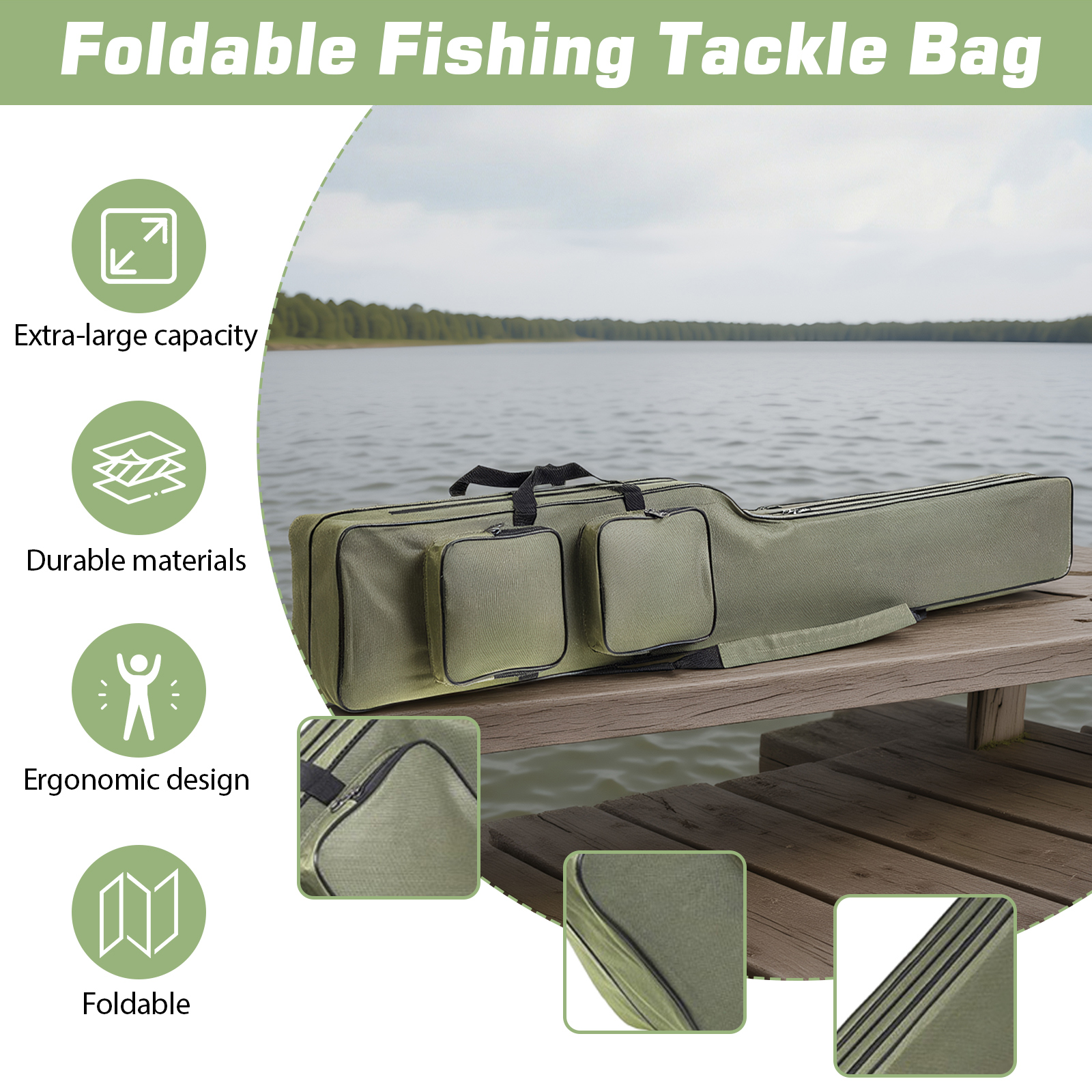 Fishing Rod Bags 150cm Waterpr - Fishing Rod Case ulasan dan harga